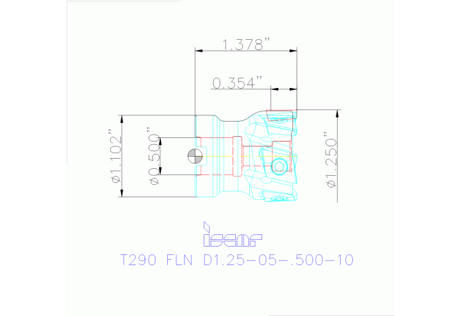 T290 FLN D1.25-05-.500-10