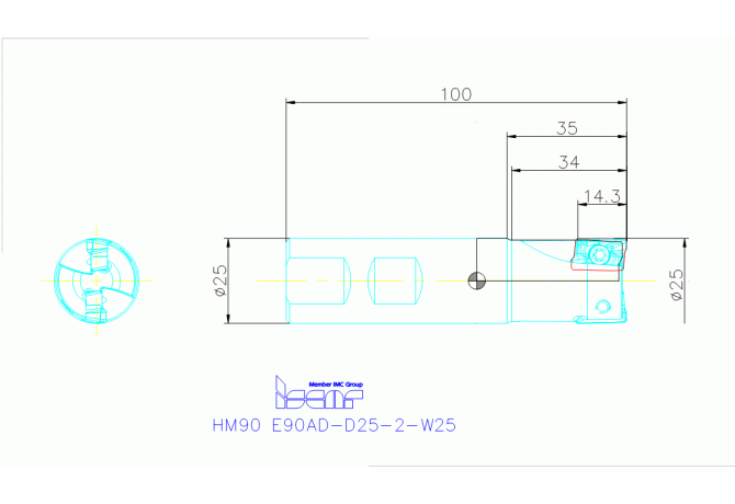 HM90 E90AD-D25-2-W25