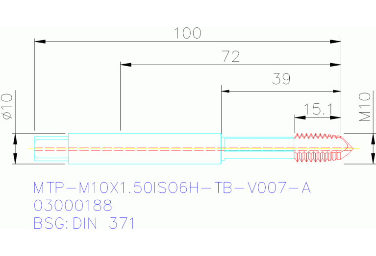 MTP-M10X1.50ISO6H-TB-V007-A