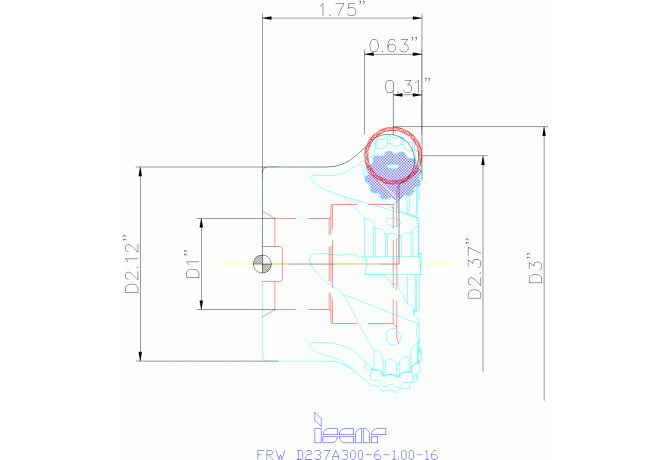 FRW D237A300-6-1.00-16