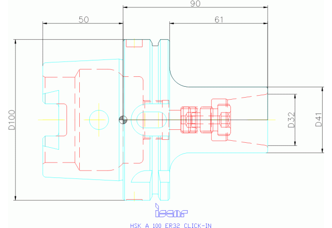 HSK A 100 ER32 CLICK-IN
