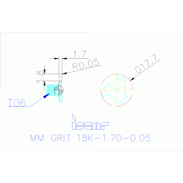 MM GRIT 18K-1.70-0.05 IC528