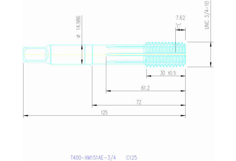 T400-XM151AE-3/4 C125