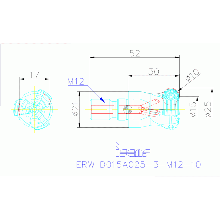 ERW D015A025-3-M12-10