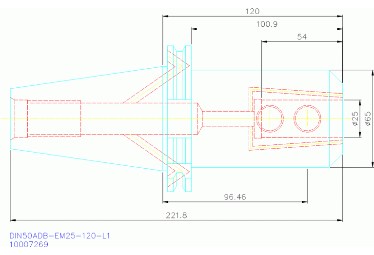 DIN50ADB-EM25-120-L1