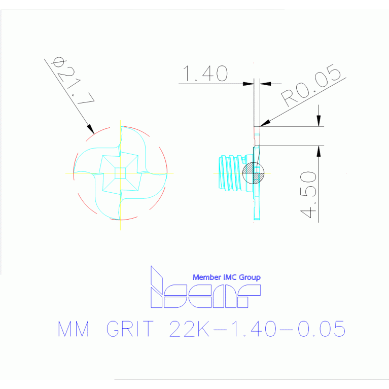 MM GRIT 22K-1.40-0.05 IC528