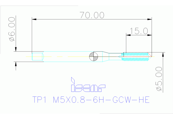 TP1 M5X0.8-6H-GCW-HE