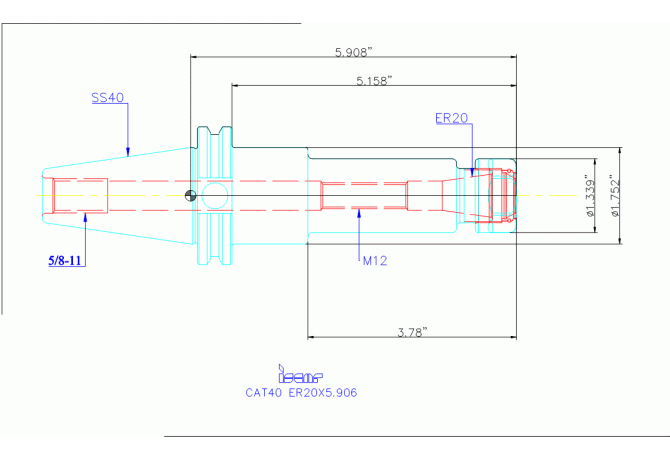 CAT40 ER20X5.906