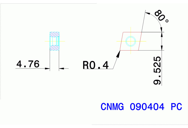 CNMG 090404 PC TT8105