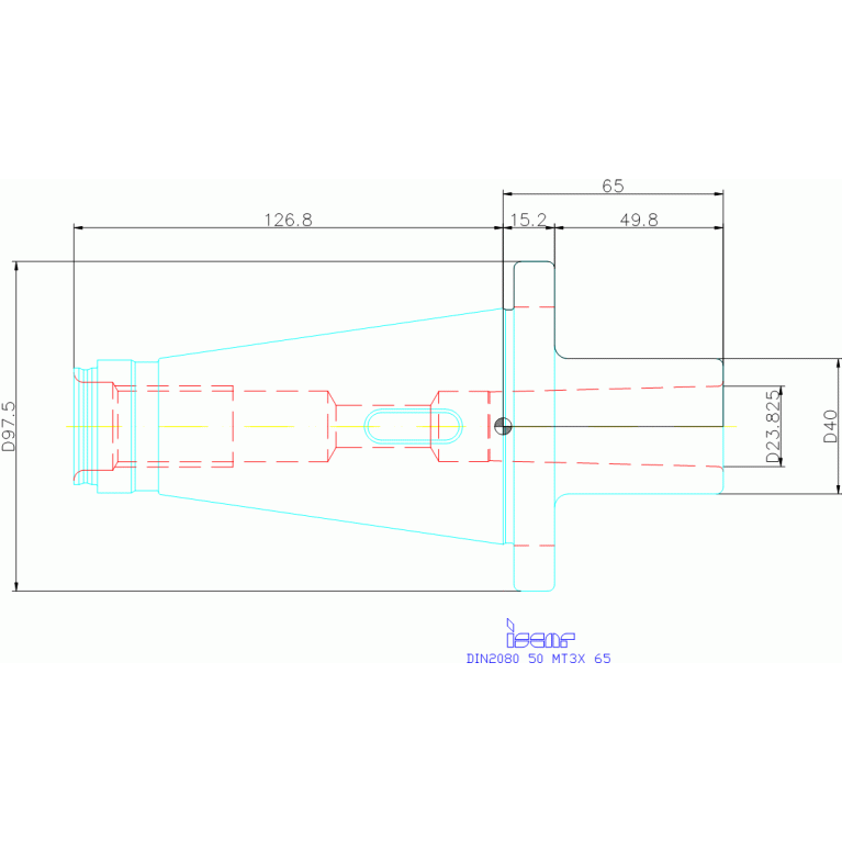 DIN2080 50 MT3X 65