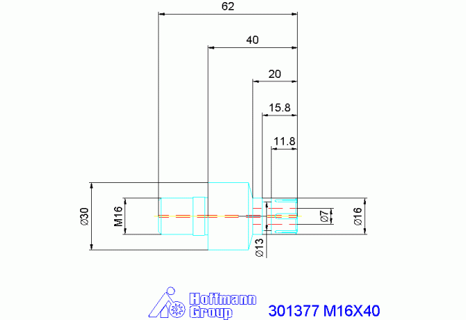 301377 M16X40