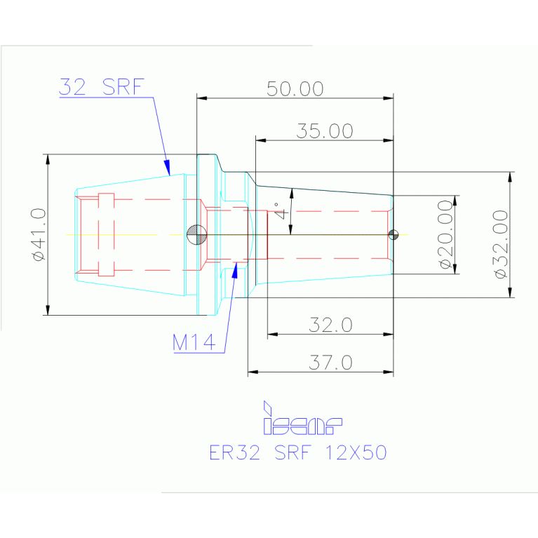 ER32 SRF 12X50