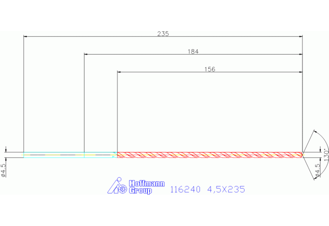 116240 4,5X235