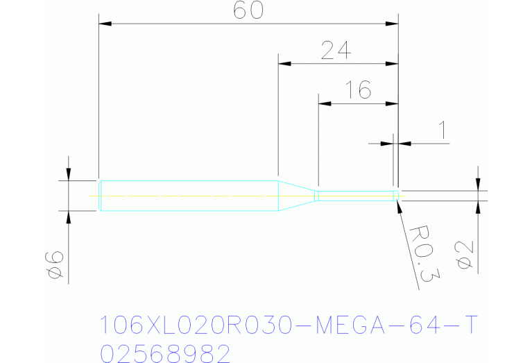 106XL020R030-MEGA-64-T