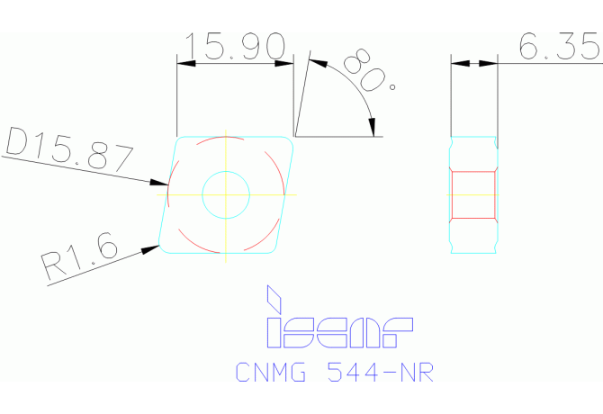 CNMG 160616-NR IC907