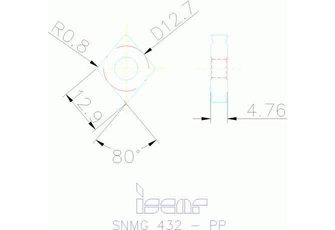 CNMG 120408-PP IC806