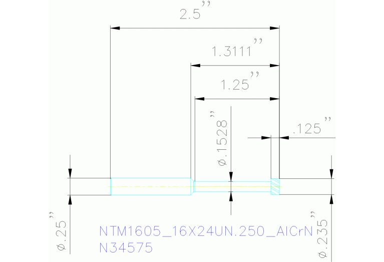 NTM1605/16X24UN.250 ALCRN