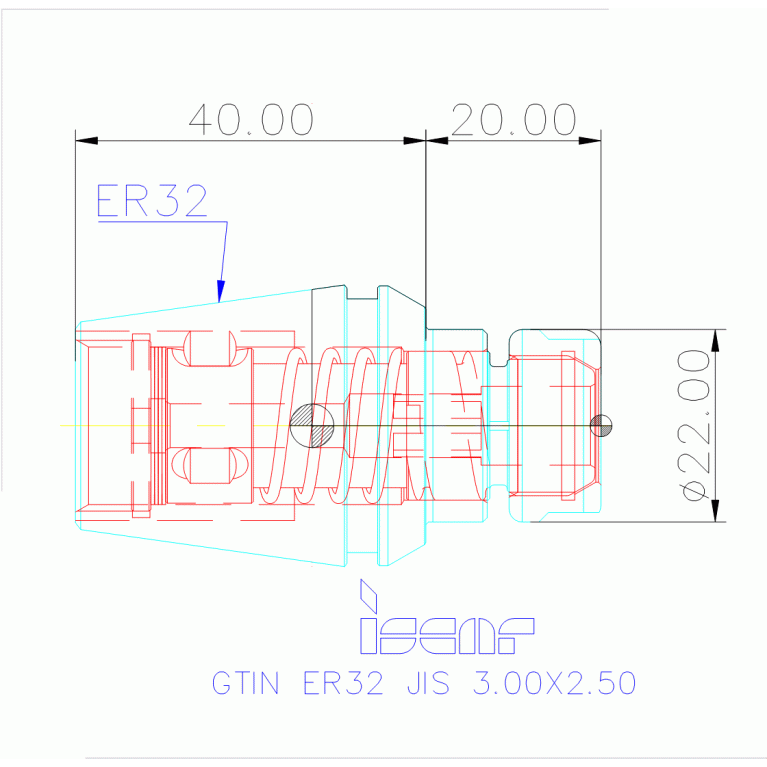 GTIN ER32 JIS 3.00X2.50