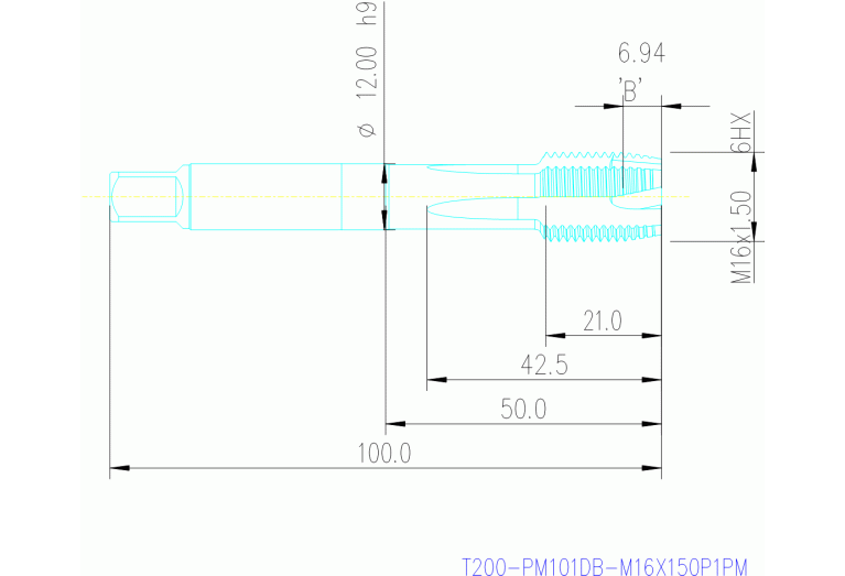 T200-PM101DB-M16X150P1PM
