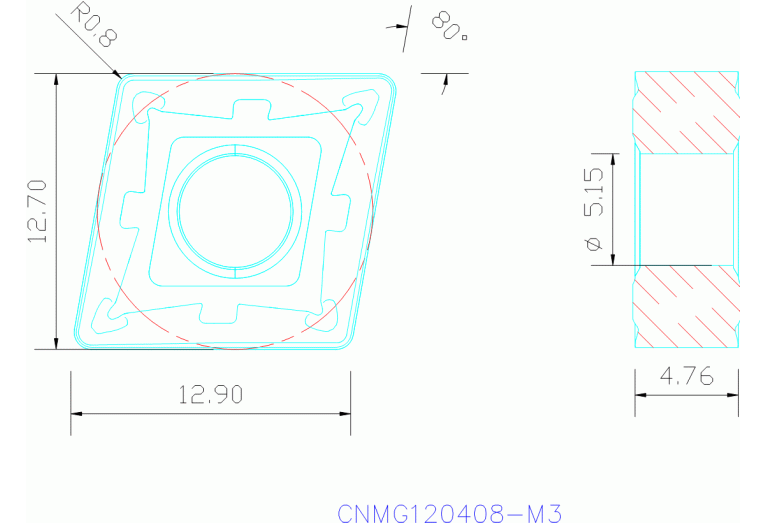 CNMG120408-M3 TP3500
