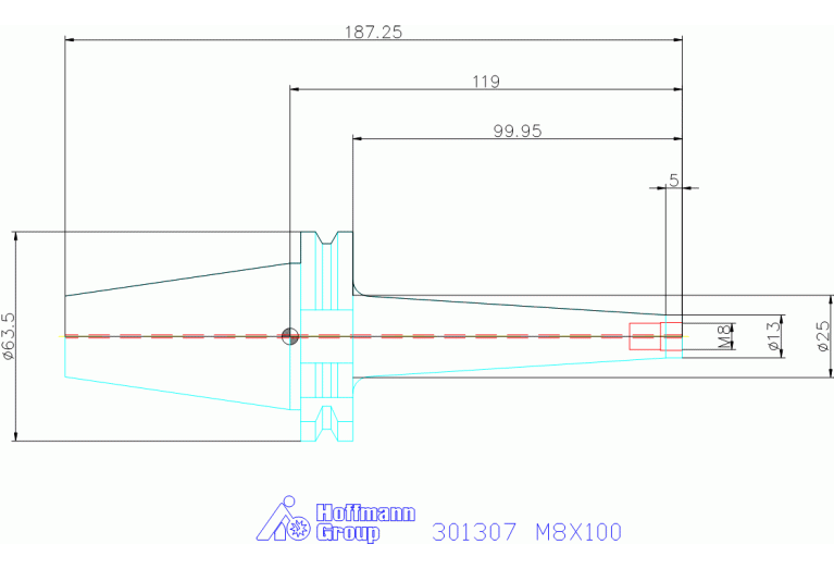 301307 M8X100