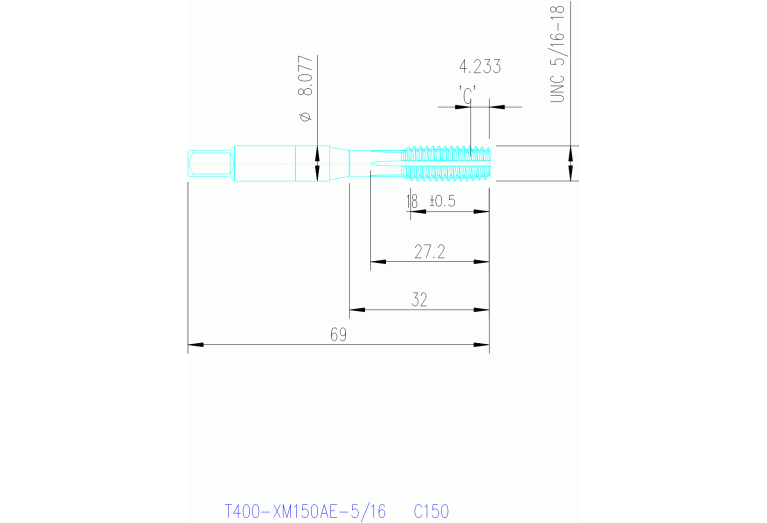 T400-XM150AE-5/16 C150