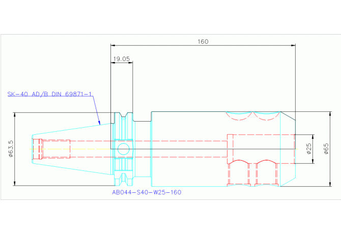 AB044-S40-W25-160