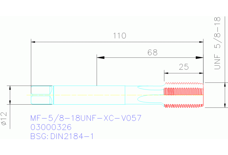 MF-5/8-18UNF-XC-V057