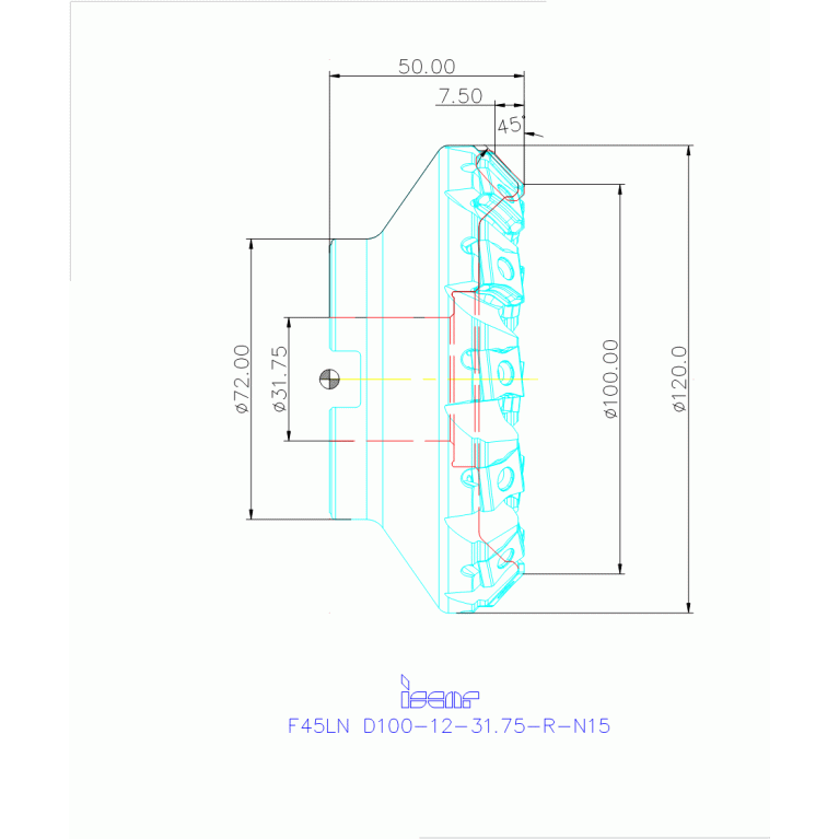 F45LN D100-12-31.75-R-N15