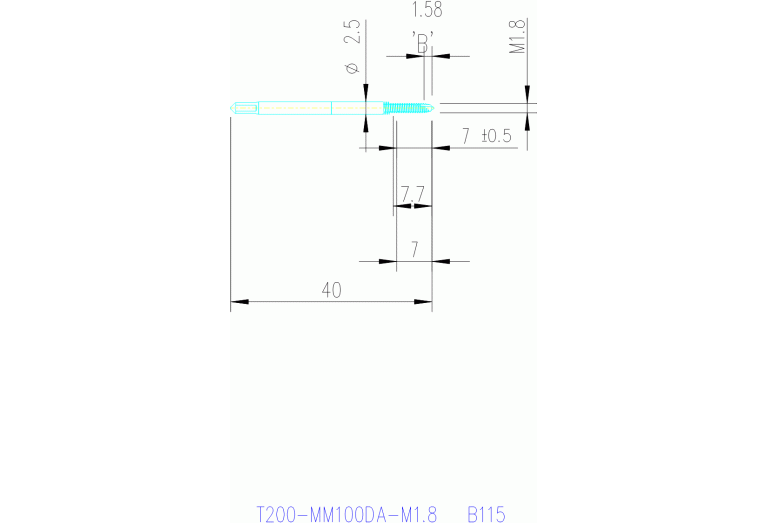 T200-MM100DA-M1.8 B115