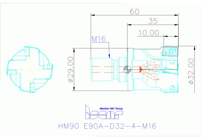 HM90 E90A-D32-4-M16