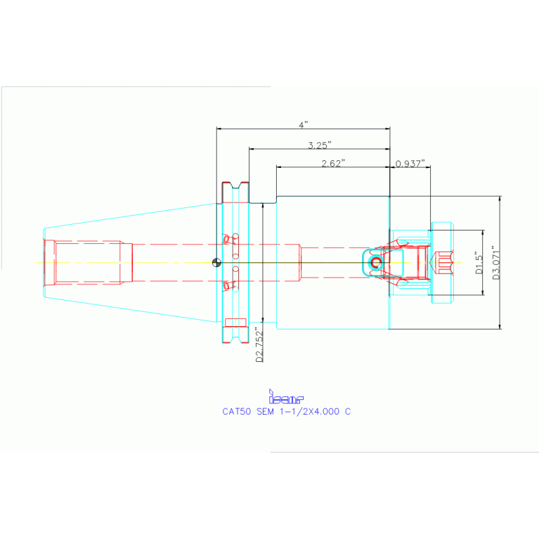 CAT50 SEM 1-1/2X4.000 C