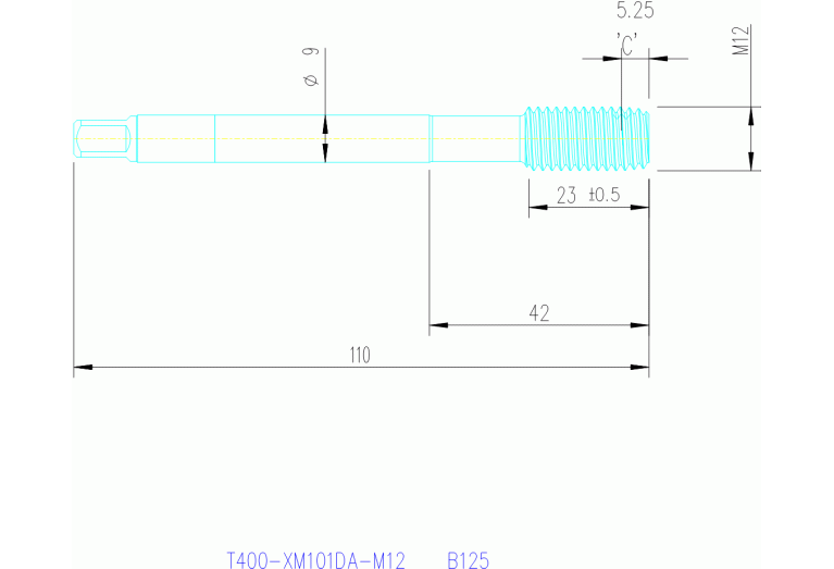 T400-XM101DA-M12 B125