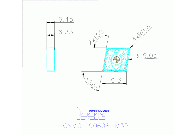 CNMG 190608-M3P IC8250