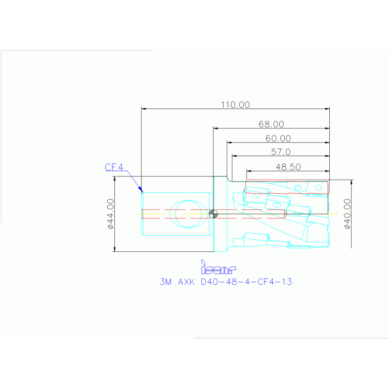 3M AXK D40-48-4-CF4-13