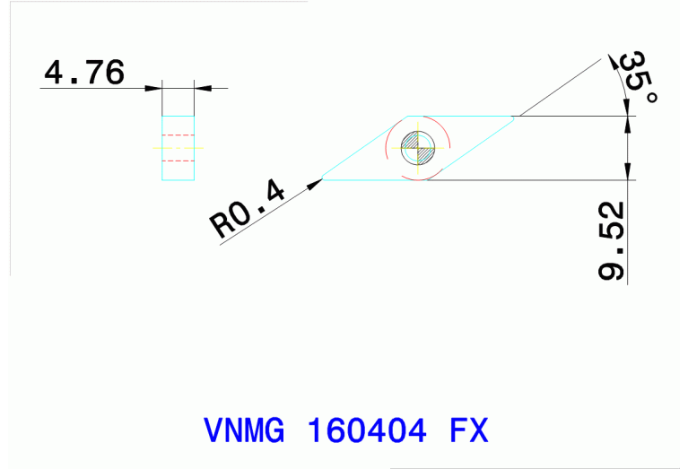 VNMG 160404 FX TT8105
