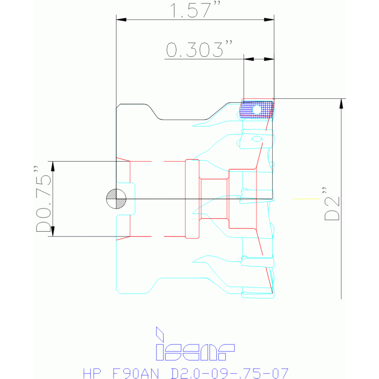 HP F90AN D2.0-09-.75-07