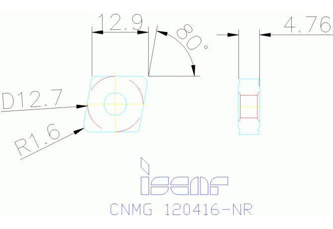 CNMG 120416-NR IC9150