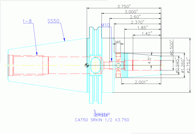 CAT50 SRKIN 1/2 X3.750