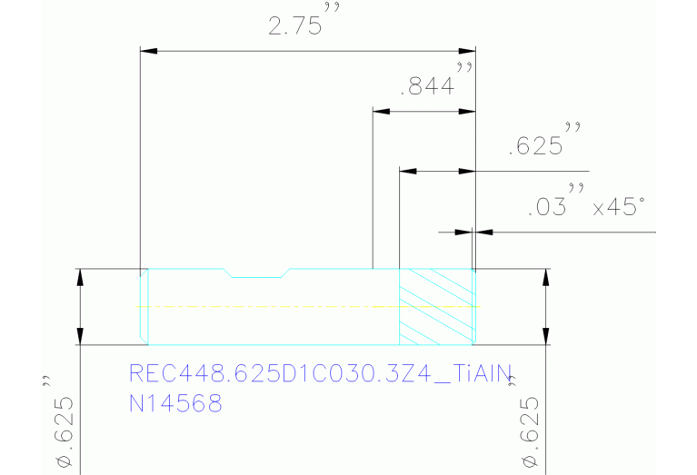 REC448.625D1C030.3Z4 TIALN