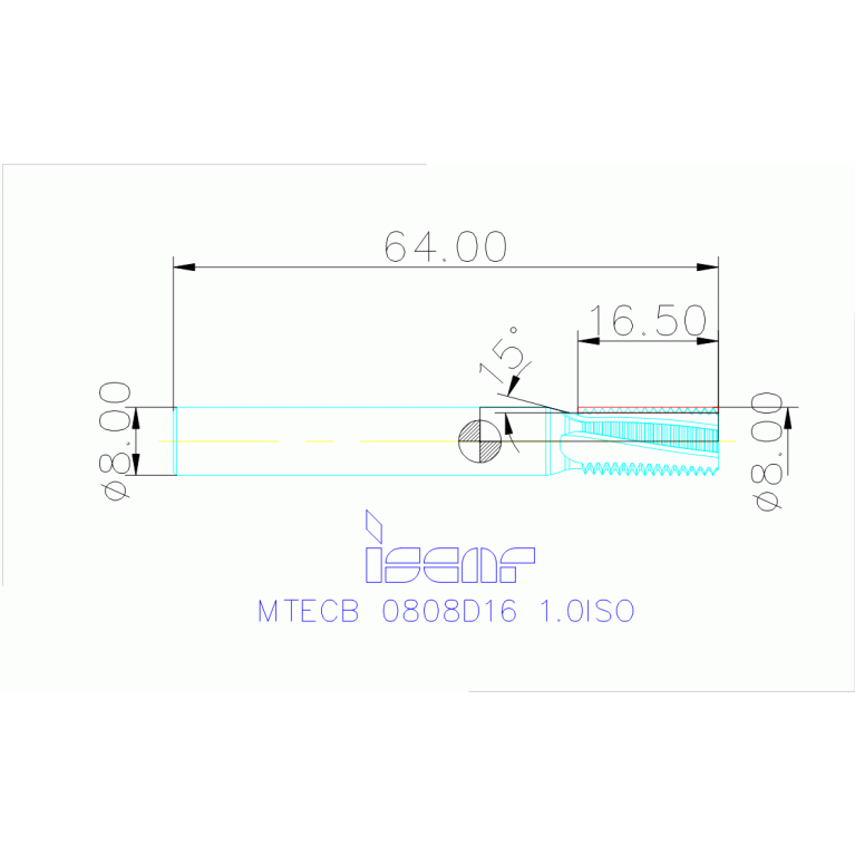 MTECB 0808D16 1.0ISO IC908