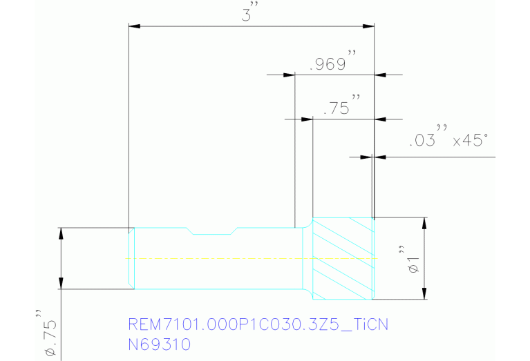 REM7101.000P1C030.3Z5 TICN
