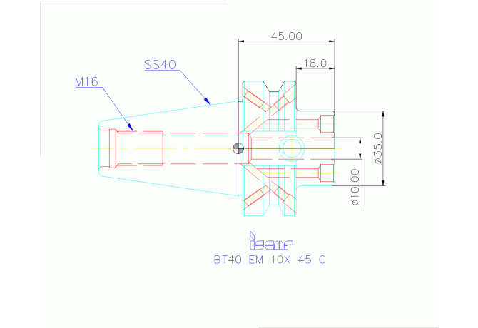BT40 EM 10X 45 C
