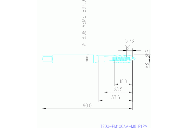 T200-PM100AA-M8 P1PM