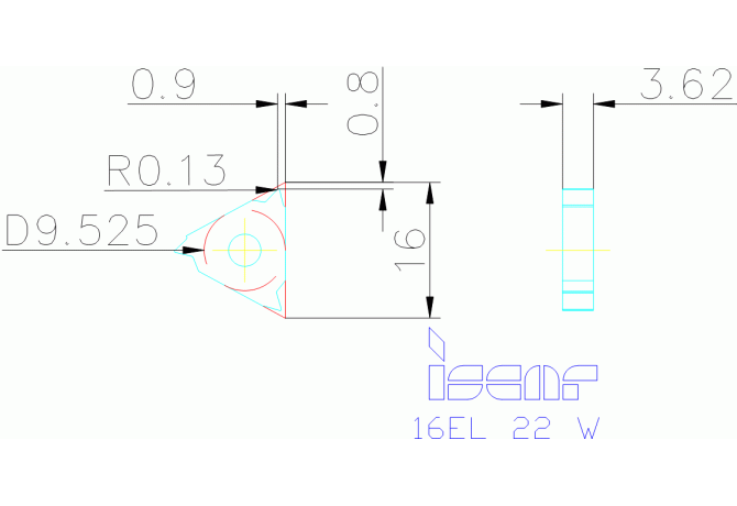 16EL 22 W IC50M
