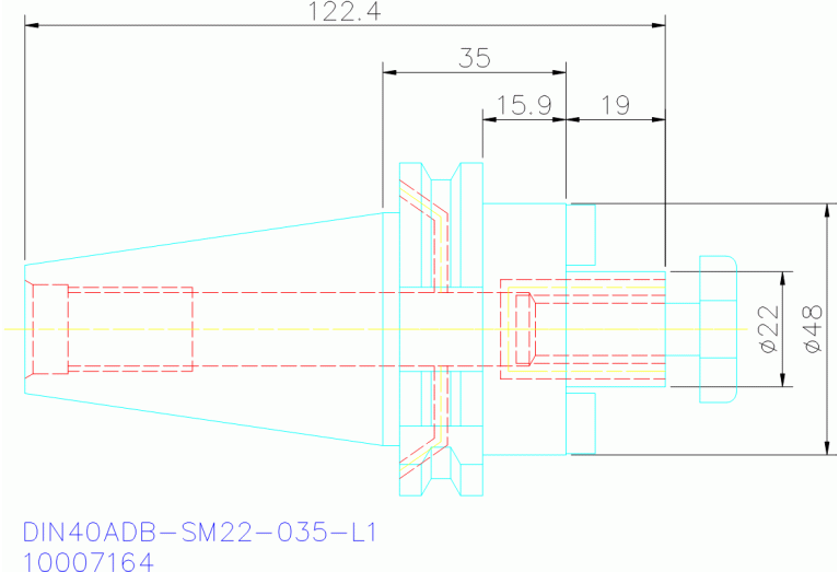 DIN40ADB-SM22-035-L1