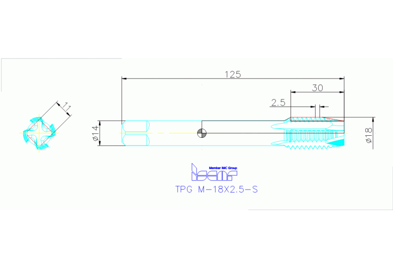 TPG M-18X2.5-S HEST