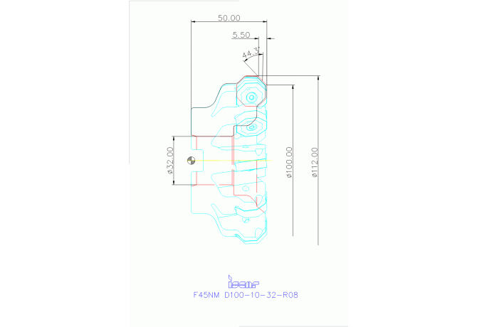 F45NM D100-10-32-R08
