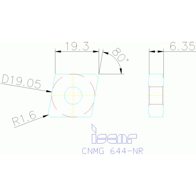 CNMG 190616-NR IC9350