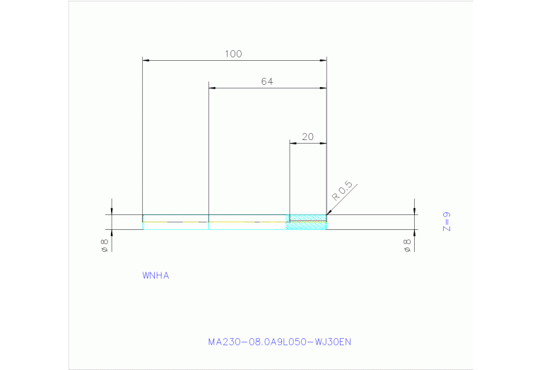 MA230-08.0A9L050-WJ30TF